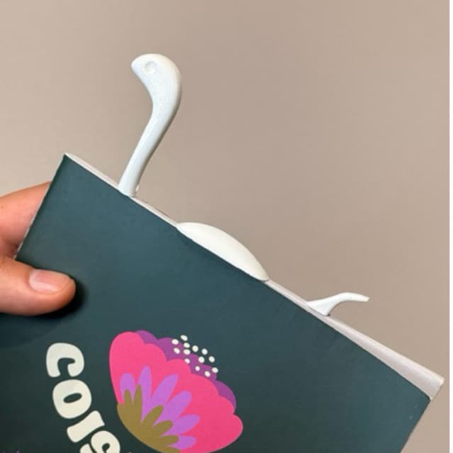 Kit 2 Marcadores de Página Dino | Bookmark Criativo para Livros, Cadernos e Planner | Diversas Cores
