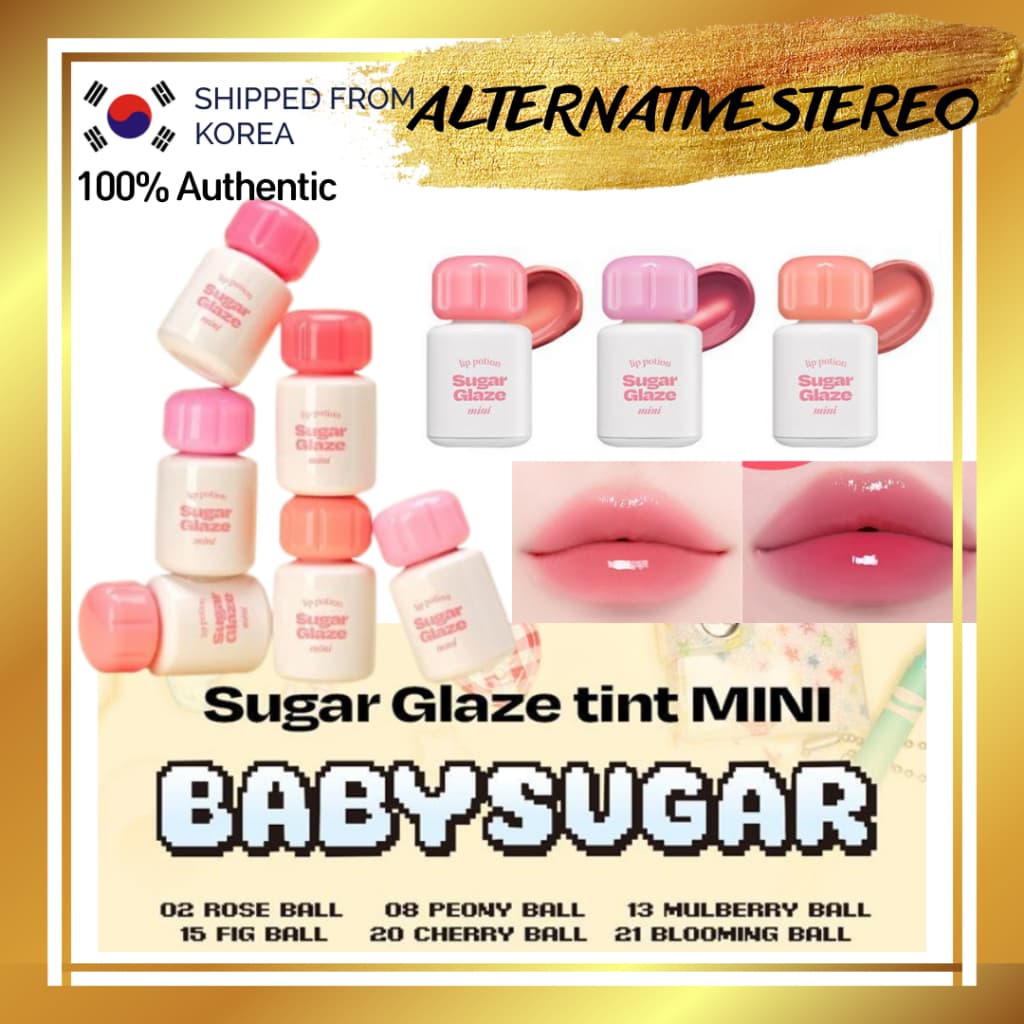 [Alternativastereo] Mini Sugar Glaze Tint | Brilho Labial Coreano Lábios Brilhantes Suculentos Azeitona Jovem