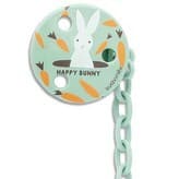 Corrente E Clipe Para Chupeta SUAVINEX Happy Bunny | Coelhinho Menta Porta-Seguro Bebês Acessório Europeu Elegante Bebê