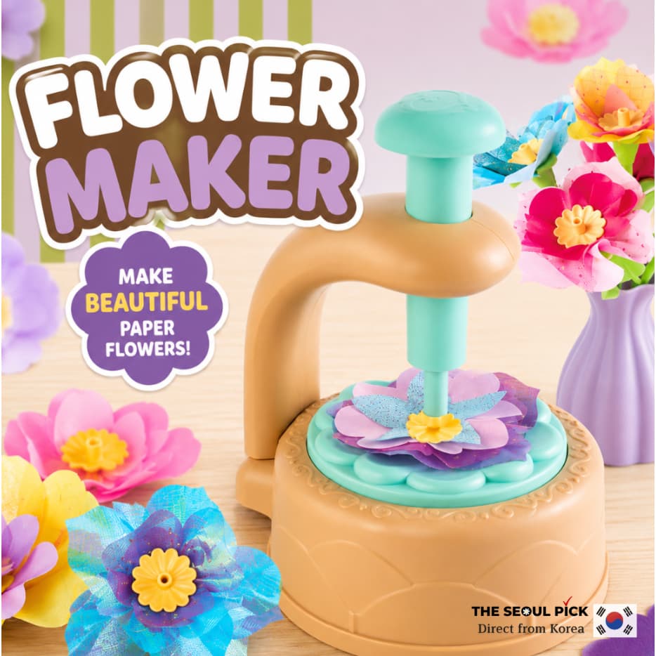 [MyLittleTiger] Conjunto De Artesanato Para Fazer Flores DIY Flower Art Brinquedo Criativo Crianças