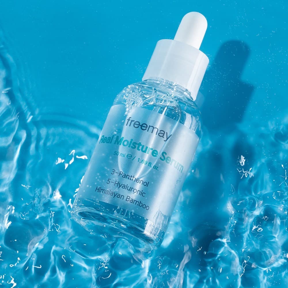 Freemay Real Moisture Serum 50ml Pantenol Ácido Hialurônico Soro Hidratante Extrato De Bambu Ampola De Umidade Diária
