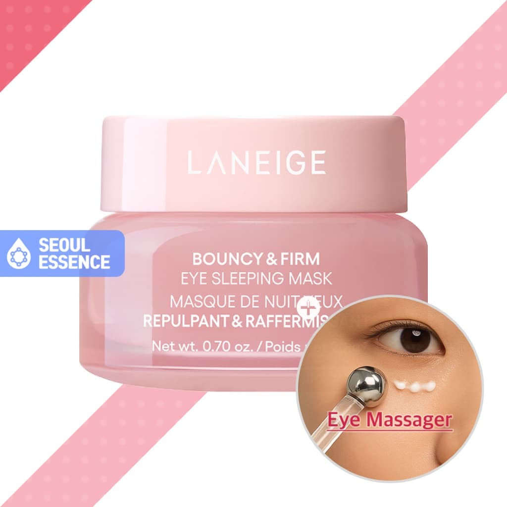 Máscara De Dormir LANEIGE Bouncy & Firm Eye 20g/3g-Resfriamento Instantâneo , Noturna 2024 Novo