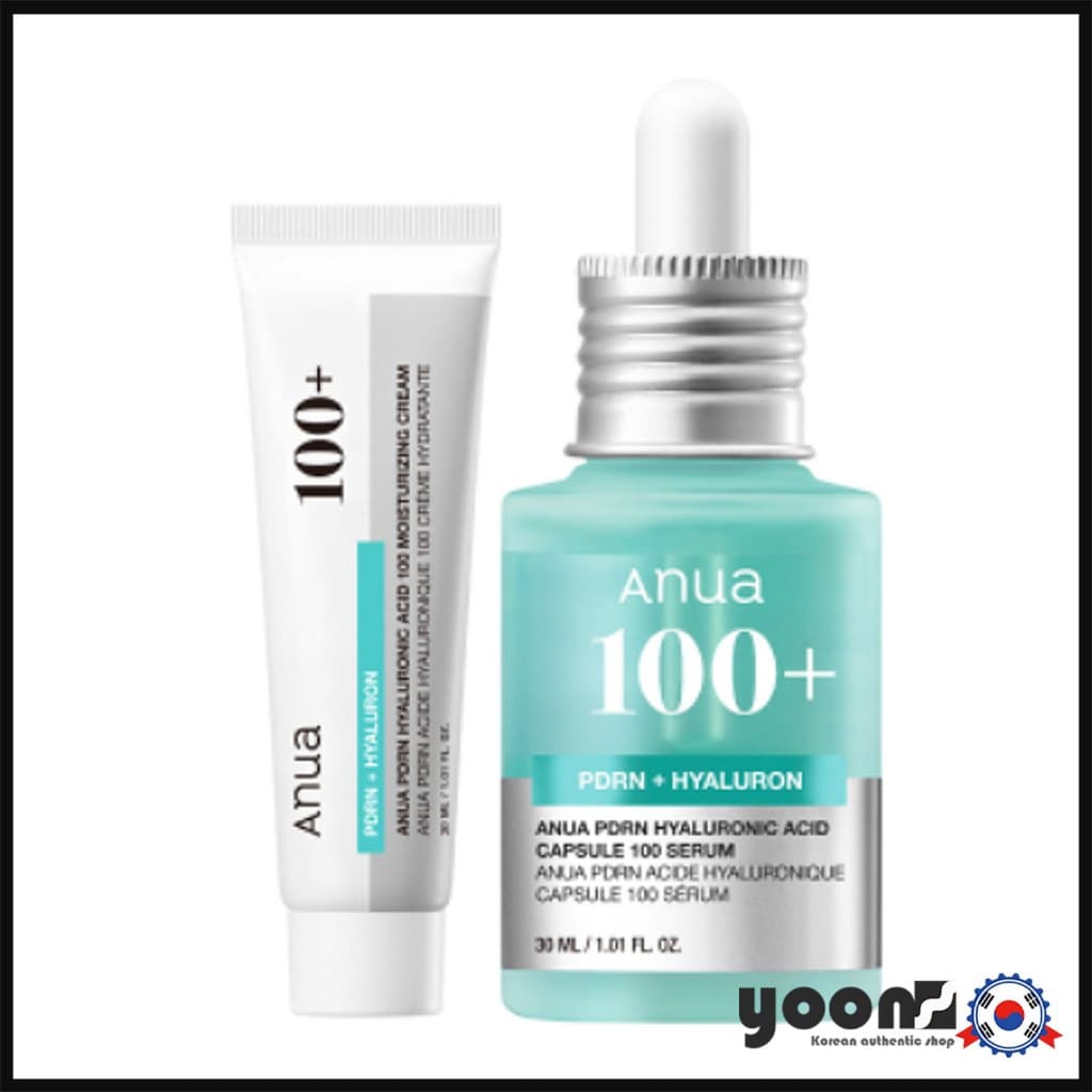 [Anua] Cápsula De Ácido Hialurônico PDRN 100 Soro 30ml (+ Creme 30ml) _da Coreia