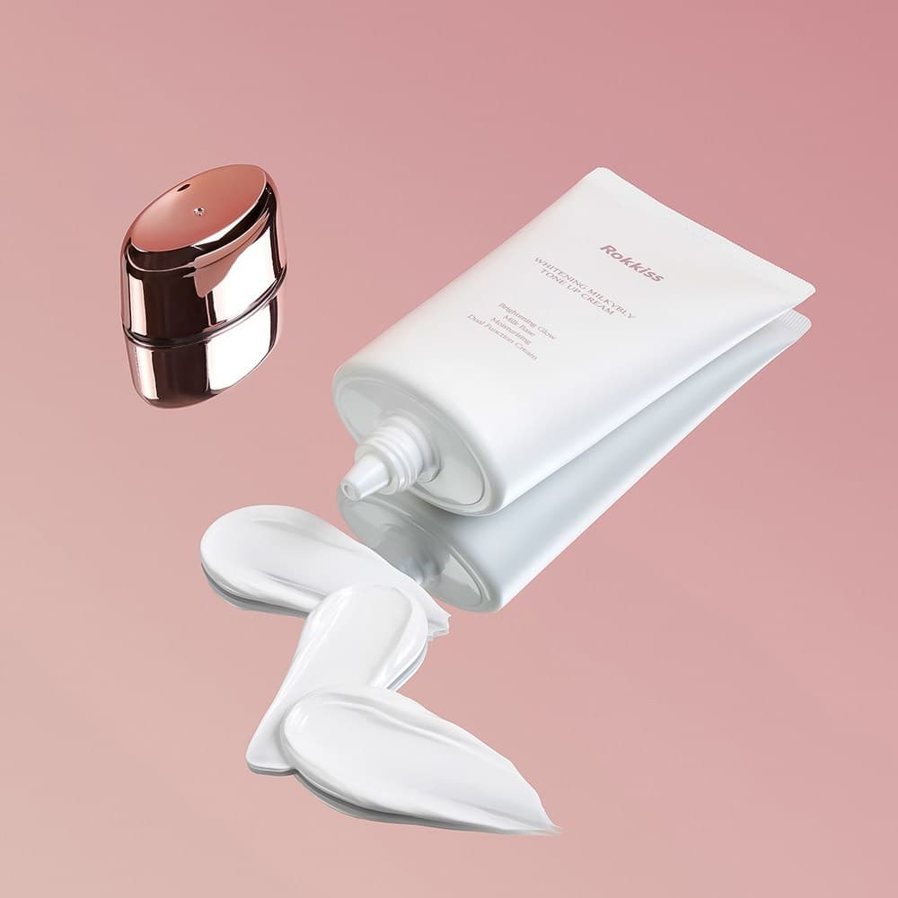 ROKKISS Milkyvely Tone Up Cream 50ml 1pc Coreano Bege Tom Creme Diário Base Facial Para Pele Natural Brilhante