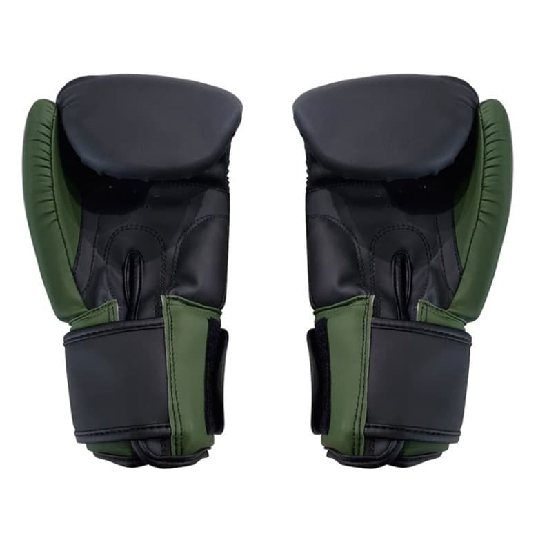 [Sub22] Par De Luvas De Boxe Pretas Foscas 340 g · Couro PU Suporte Amplo De Pulso De Velcro Treinamento De Luva/Bolsa P