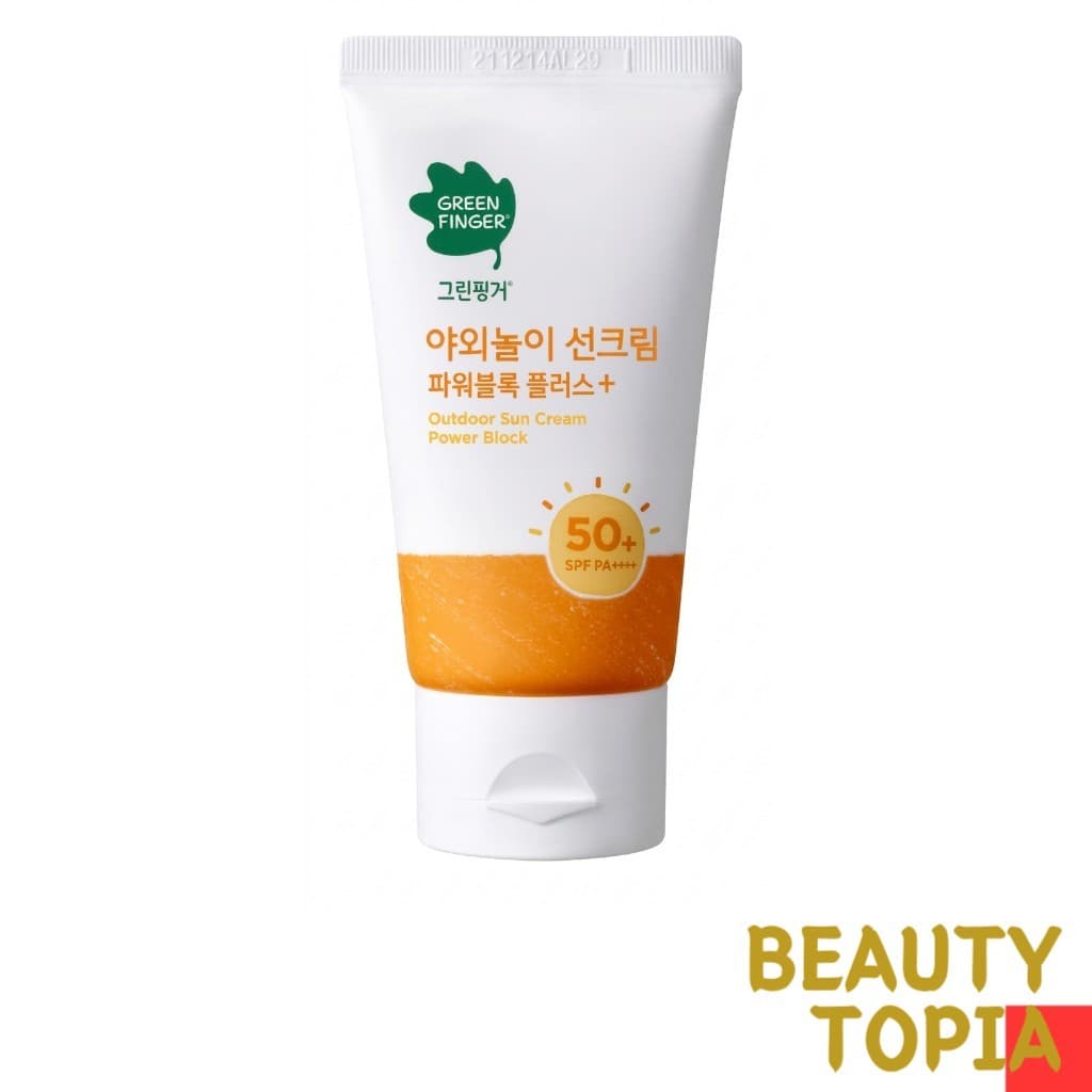 GREEN FINGER Protetor solar mineral Protetor solar físico Protetor solar para pele sensível Hipoalergênico Outdoor Sun Cream Power Block SPF50+ PA++++ 80ml