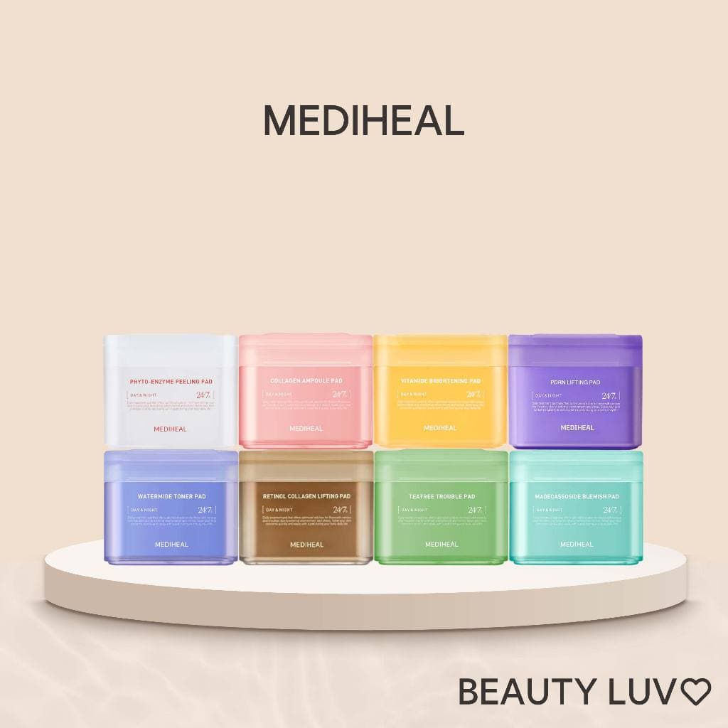 [Mediheal] Coleção De Almofadas/Watermide , Colágeno , Vitamida , Árvore Do Chá , Madecassoside , Retinol , PDRN , Fitoenzima