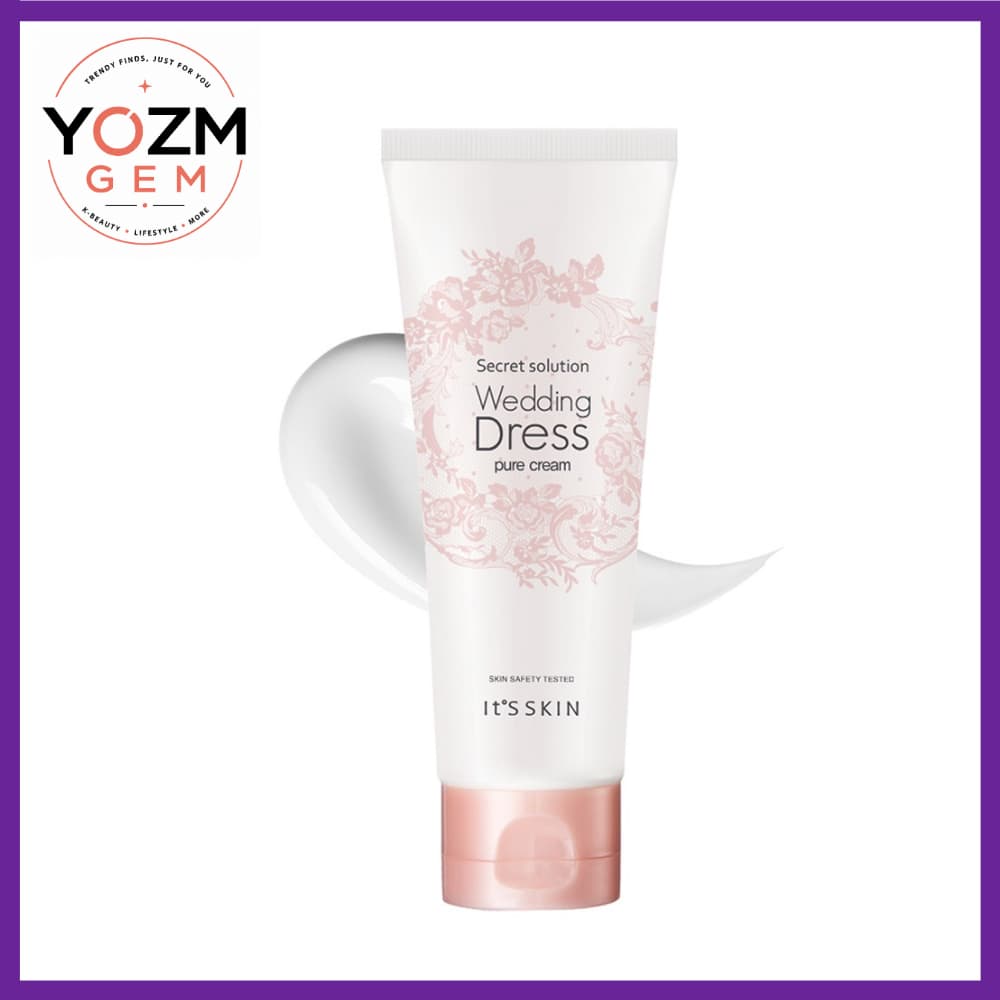 É A Pele Solução Secreta Vestido De Casamento Puro Tom-Up Creme 100ml 1pc K-Beauty Base De Maquiagem Diária Brilho Natur