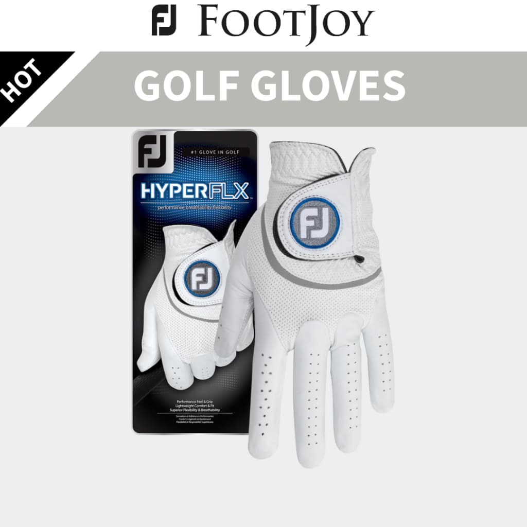 [FootJoy] Luva De Golfe Masculina/Feminina HYPERFLEX (Usada Na Mão Esquerda)