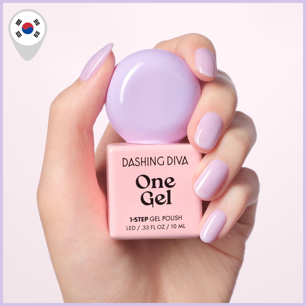 [Dashing Diva] Esmalte De Um Gel-Haze , 10ml , Em LED De 1 Etapa , Qualidade De Salão De Longa Duração , Cor Rosa Lavand