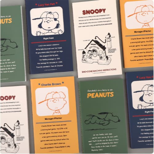 [Pêssego] Nota De Ponto SNOOPY/Caderno/Bloco De Notas/4 Cores