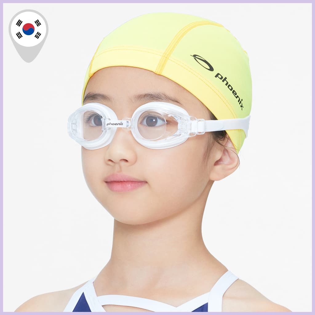 [PHOENIX] Óculos De Natação Júnior Sem Espelho PN-509J-Equipamento Infantil Antiembaçante Premium , Fabricado Na Coreia