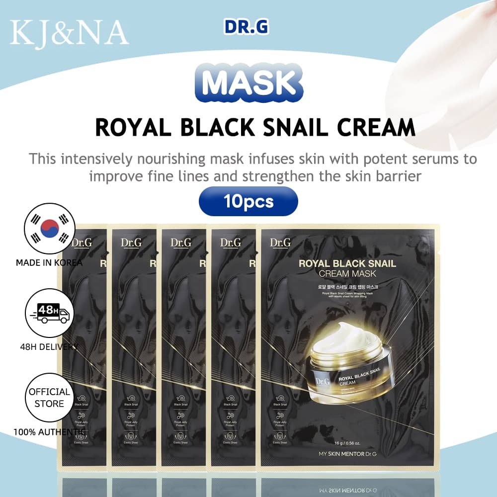 [Dr.G] Máscara Creme Caracol Preto Real 10pcs