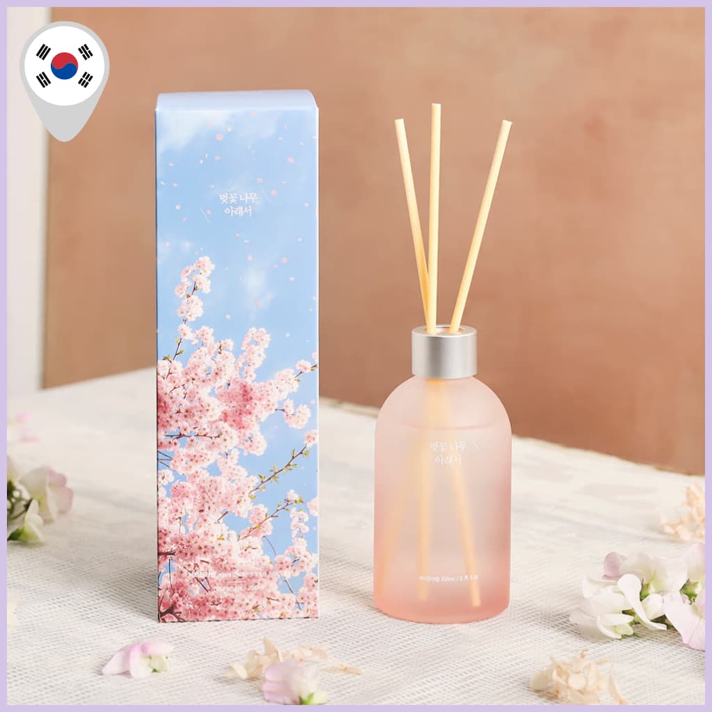 [Casa Moderna] Difusor De Palheta De Flor De Cerejeira 200ml-Fragrância Estética Para , Aroma De Longa Duração , Decoraç