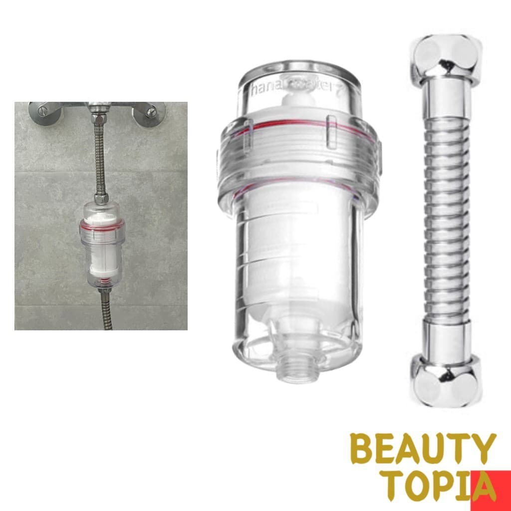 HANA Softner Filtro de chuveiro de carvão ativado de palma Water Palm Activated Carbon Shower Filter