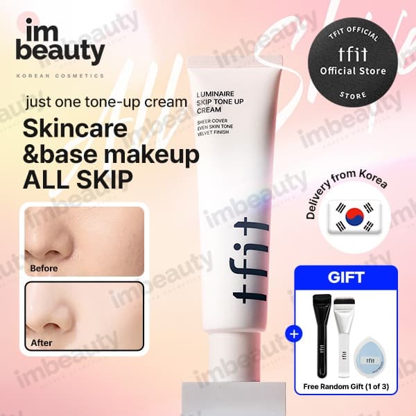 [TFIT Oficial] Luminária Skip Tone Up Creme 100g | Brilho Orvalhado Natural , Elenco Zero Branco