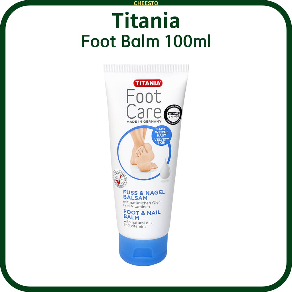Titania Foot Balm 100ml – Creme Hidratante Com Óleo De Abacate E Uréia Para Cuidado De Calos Pés Secos , Fabricado Na Al