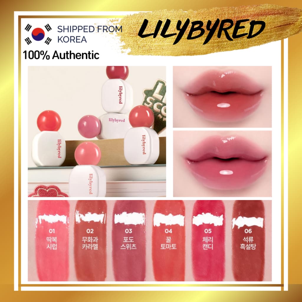 [lilybyred] Sugar Wrapping tint Gloss , Tonalidade Labial , Lábio Brilhante , Fabricado Na Coreia