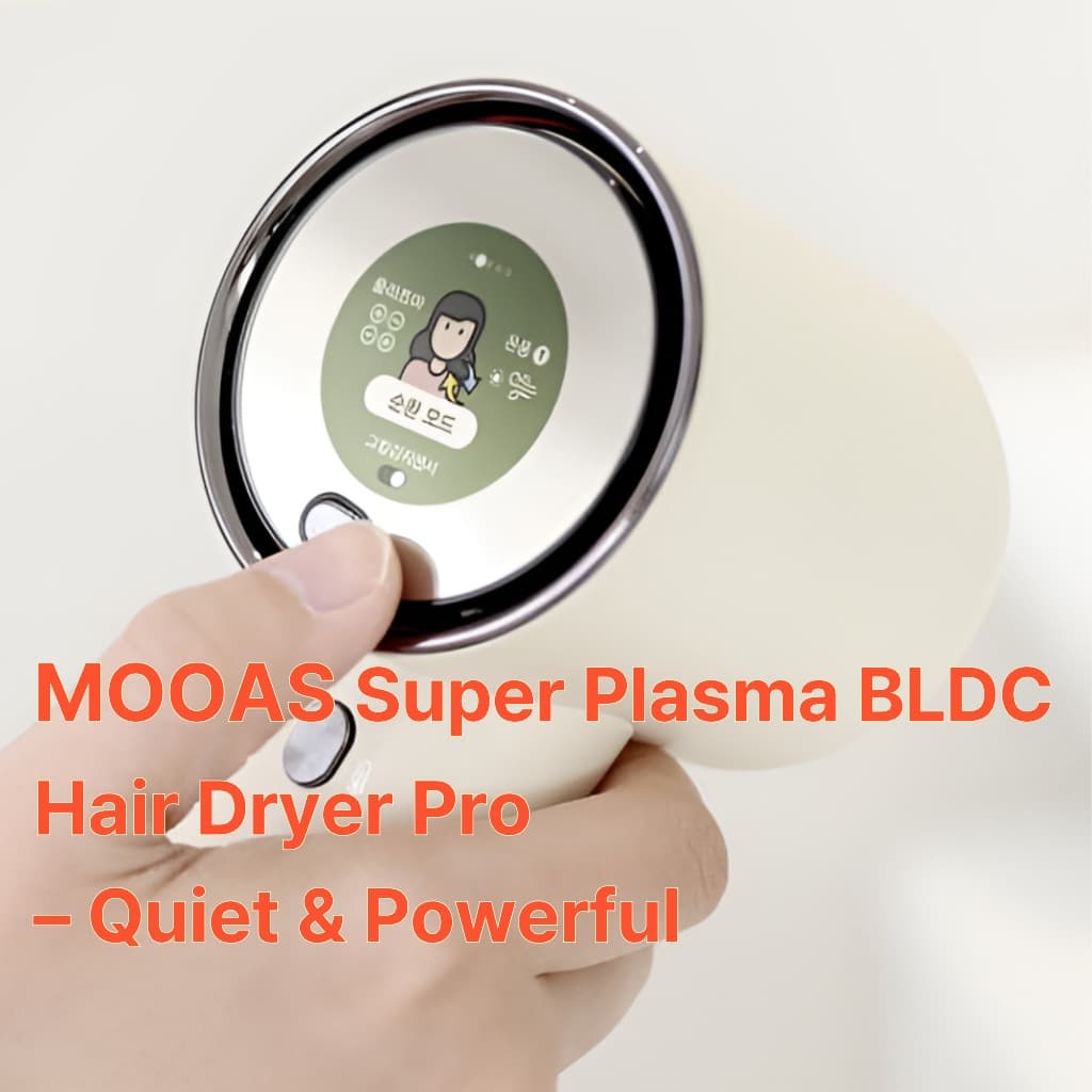 Secador De Cabelo MOOAS Super Plasma BLDC Pro – 1600W Silencioso De Secagem Rápida , Iônico Antifrizz , Leve