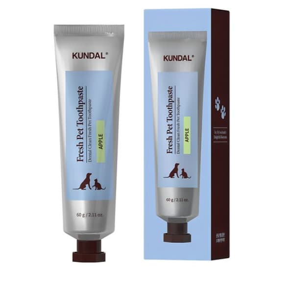 Pasta De Dente Kundal Dental Clean Fresh Para Animais De Estimação-Sabor Maçã , 60g , 1 Unidade