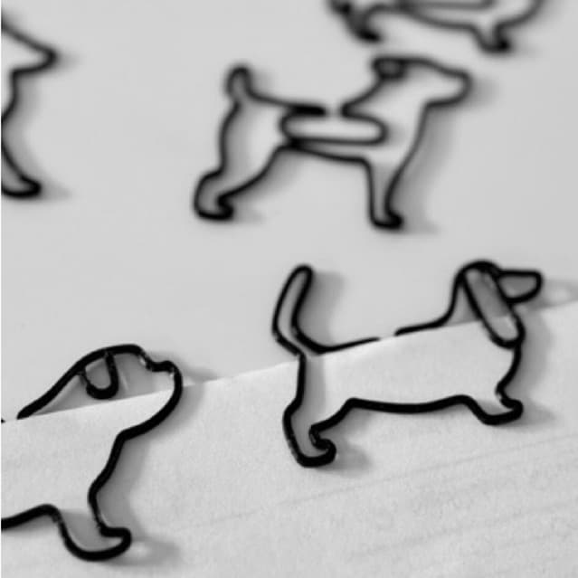 Kit Dogs com 9 Marcadores de Página e Clipes Decorativos | Cachorrinhos Variados para Livros e Cadernos