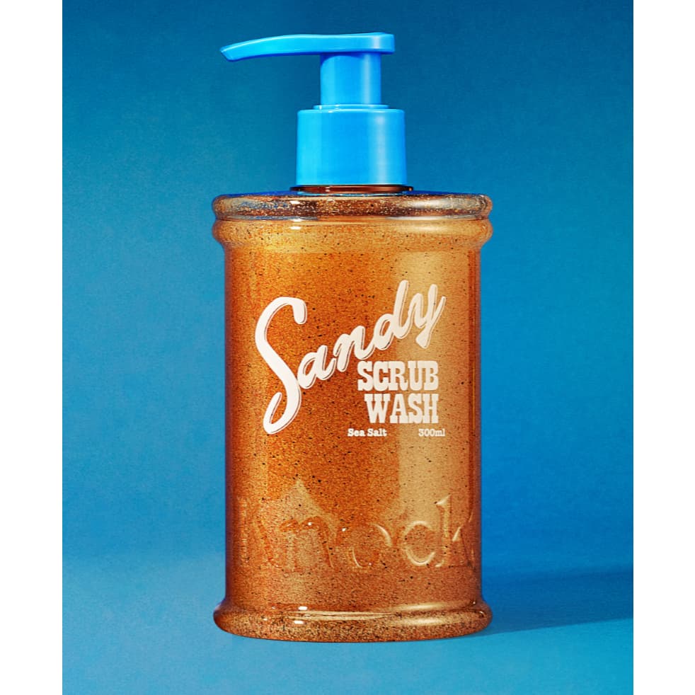 Knock Sandy Scrub Wash 300ml Sal Marinho Esfoliante Corporal Lavagem Hidratante Limpador Coreano Cuidados Corporais