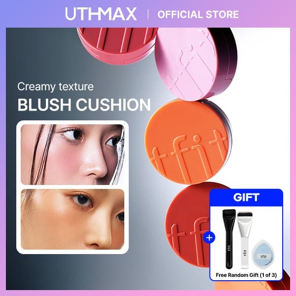 [TFIT Oficial] Almofada De Veludo Fofo Blush 4g Aparência Natural