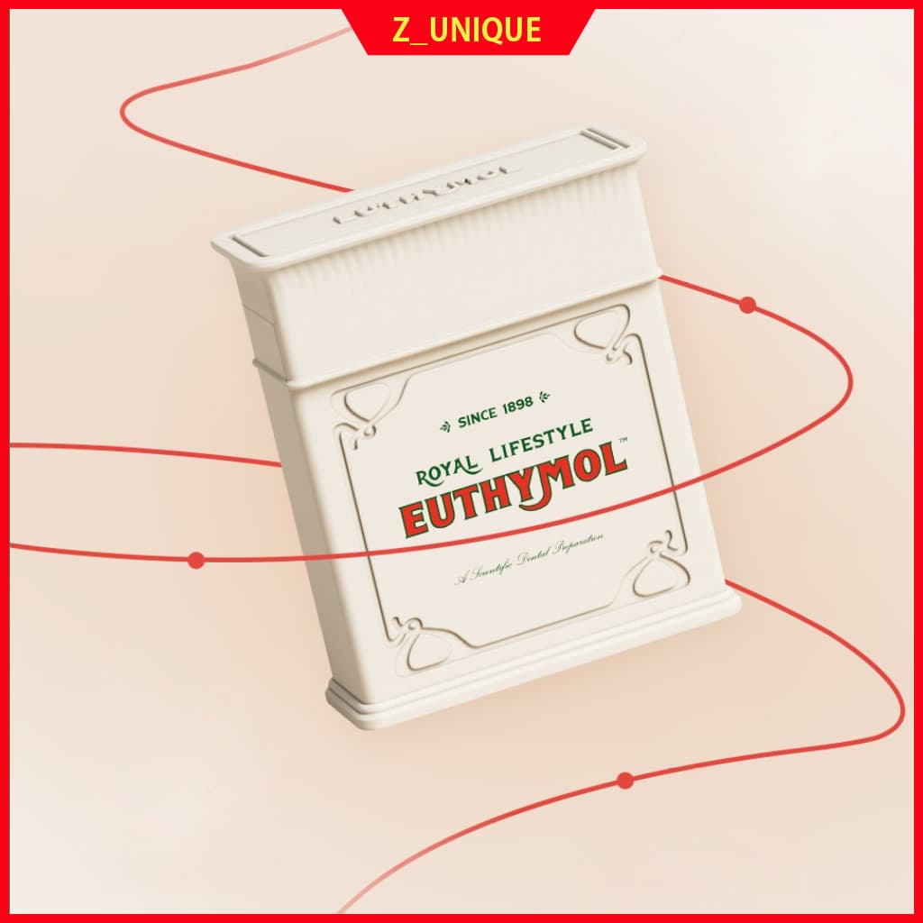 Fio Dental Euthymol Classic Roll (50m)-Filamento Revestido De Cera Não Rivalado Mais Fino De 40 % Para Lacunas Nos Dentes Apertados (Caixa Real Vintage)