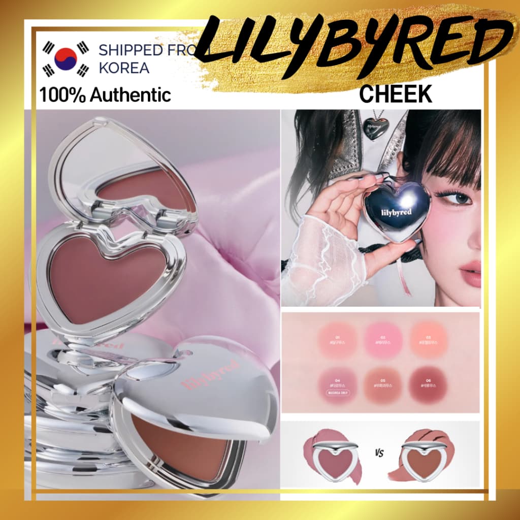 [K-Beauty] Mousse De Bochecha Com Feixe De Lírio/LUV | Blush Desfoque Macio Coreano Textura De Veludo Arejada Macia