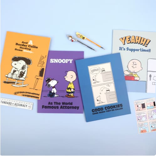 [Pênuts] Nota De Linha SNOOPY/Caderno/Bloco De Notas/4 Cores