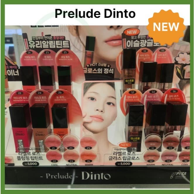 Coreia 🇰🇷 Prelude Dinto La Belle Rose Plumping lip tint 5g (12 clolors)/Tonalidade Labial