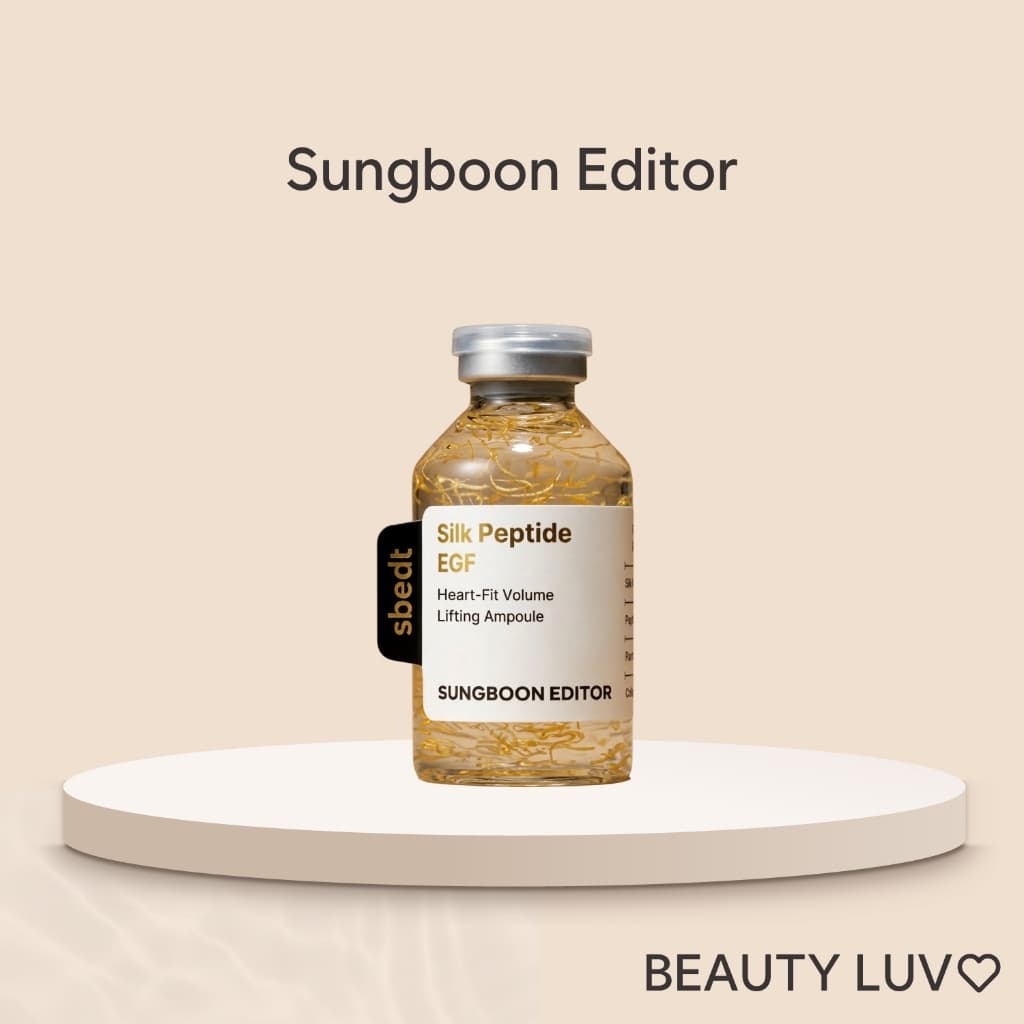 [SUNGBOON EDITOR] Silk Peptide EGF Heart Fit Volume Lifting Ampoule 40ml / 30 Peptídeos, 9GF, Colágeno