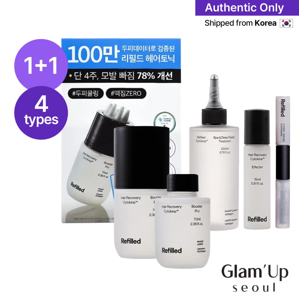 🇰🇷 [Refilled] Hair Recovery Cytokine Booster Pro | Recuperação Capilar Cytokine Booster Pro | Reparação Efetor Ampola Para Cílios-Tratamento Couro Cabeludo E Cuidados Com Os Cabelos