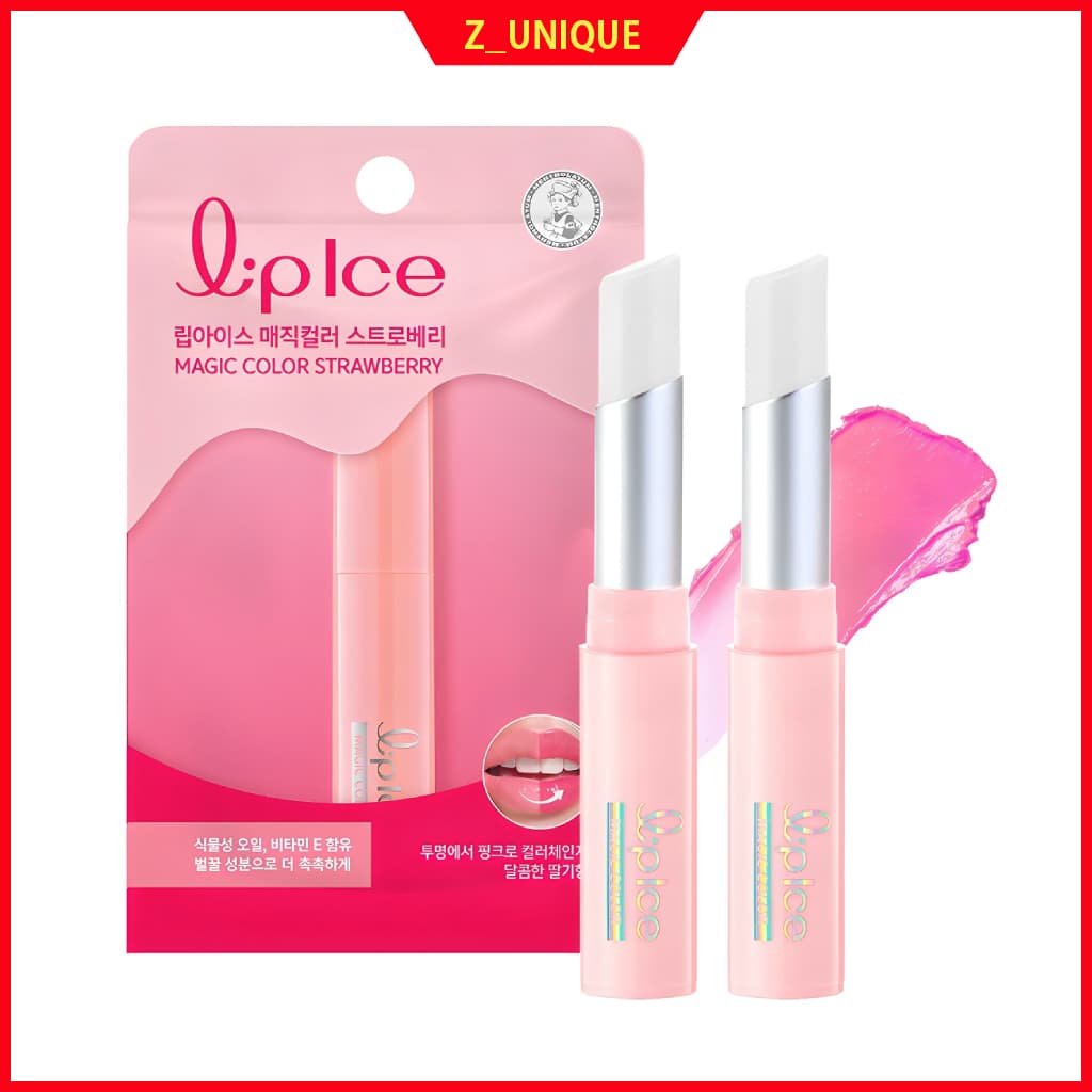Mentholatum Lip Ice Tinted Color Balm (2g)-Terapia Labial Hidratante Em Aquarela E Blush Natural (3 Cores)