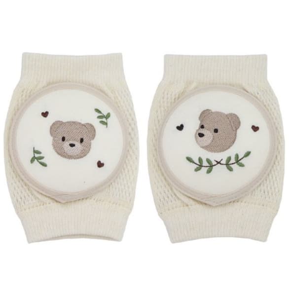 Joelheiras Orgânicas Para Bebês KoongsKoongs 1 Conjunto/Proteção Engatinhar/Joelheira De Malha Respirável 8 Meses +
