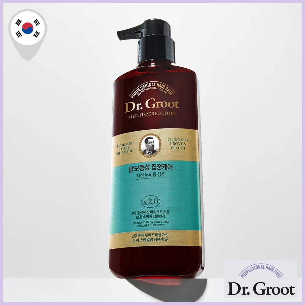 [Dr . Groot] Shampoo Multi-Perfeição Para Queda De Cabelo Couro Cabeludo Oleoso 400ml-Limpeza Profunda , Escamação Do ,