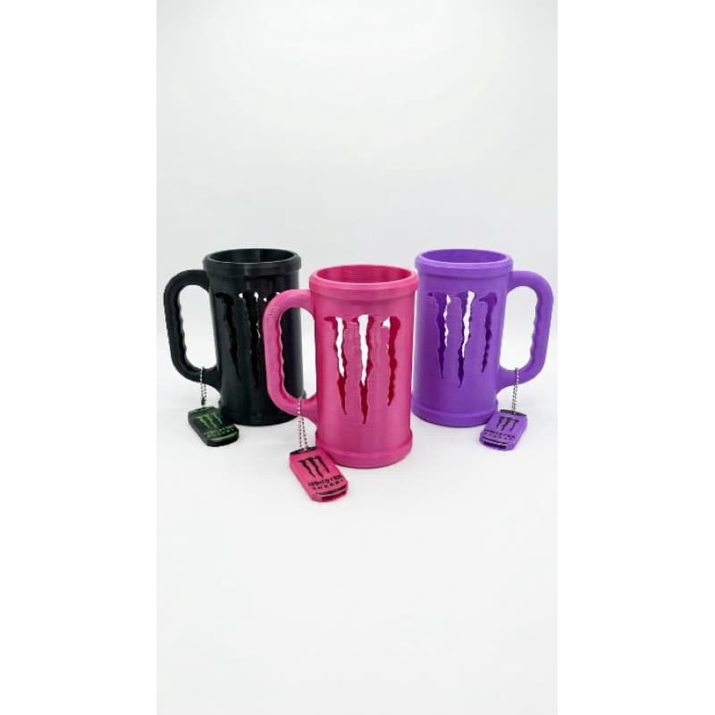 Suporte para lata Monster com abridor de lata + tampa