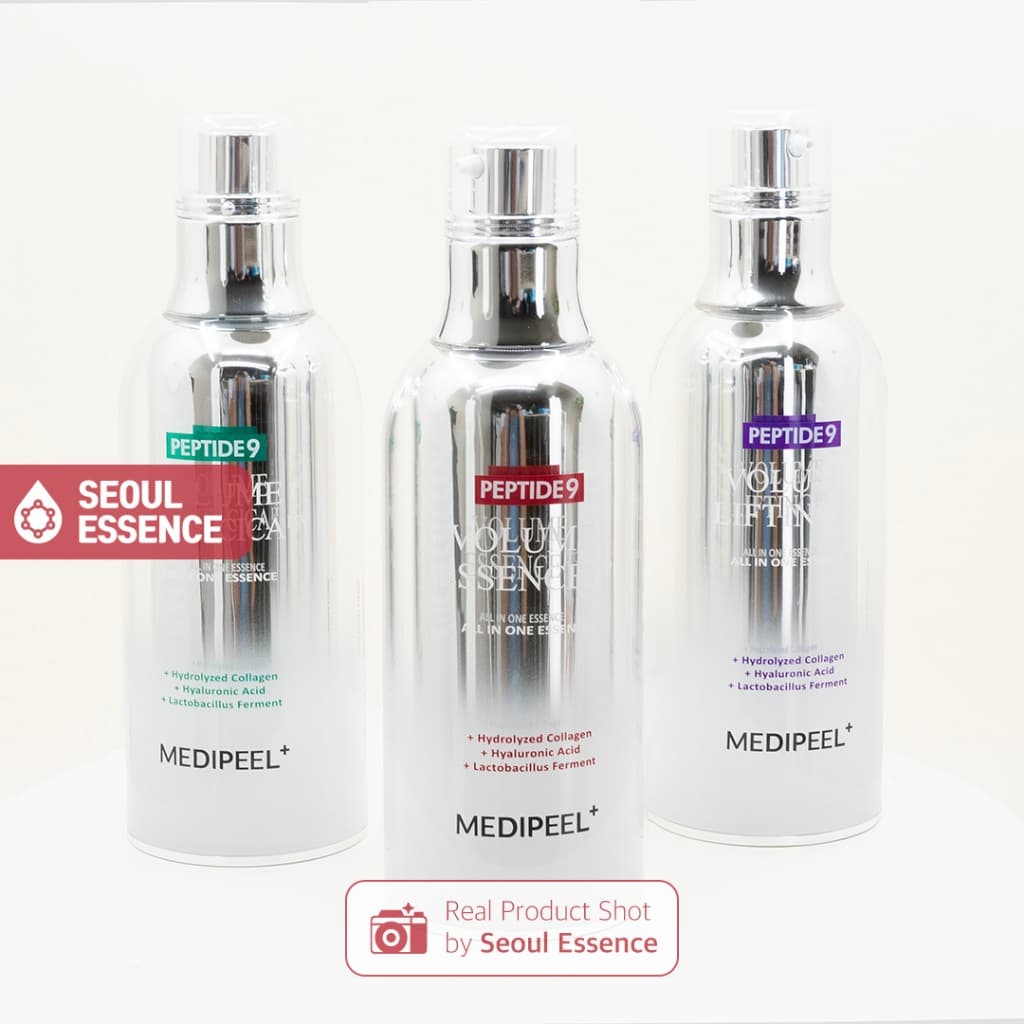 MEDIPEEL Peptide 9 White Cica Volume/Lifting/Essence Pro (Essência Tudo Em Um) 100ml-Colágeno Hidrolisado , Ácido Hialurônico , Fermento De Lactobacillus