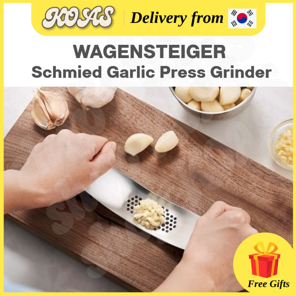 [Wagensteiger] Prensa De Alho Em Aço Inoxidável SUS304-Triturador E Moedor Resistente Para