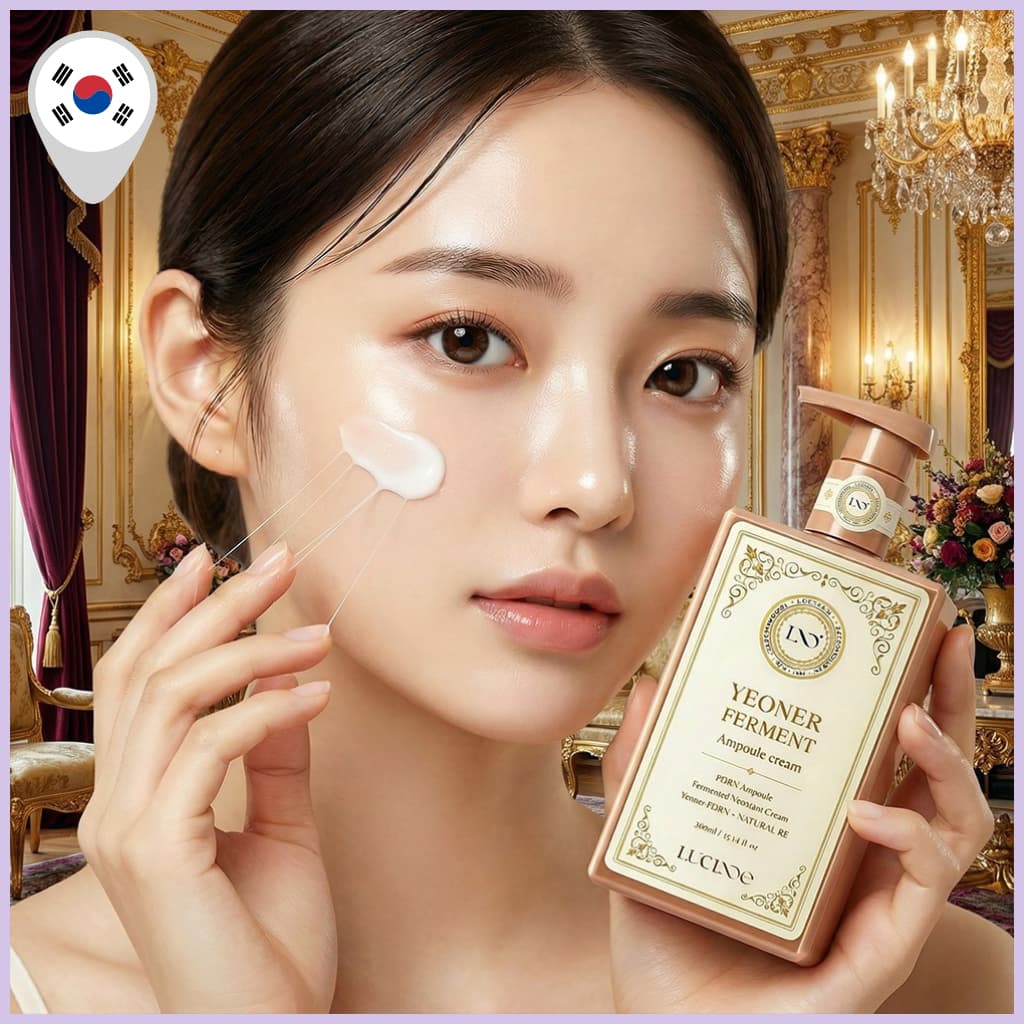 [Lucinde] Yeoner Ferment PDRN Ampoule Cream 300ml-DNA De Salmão Premium E Soro Nutricional Fermentado Para Hidratação Pr