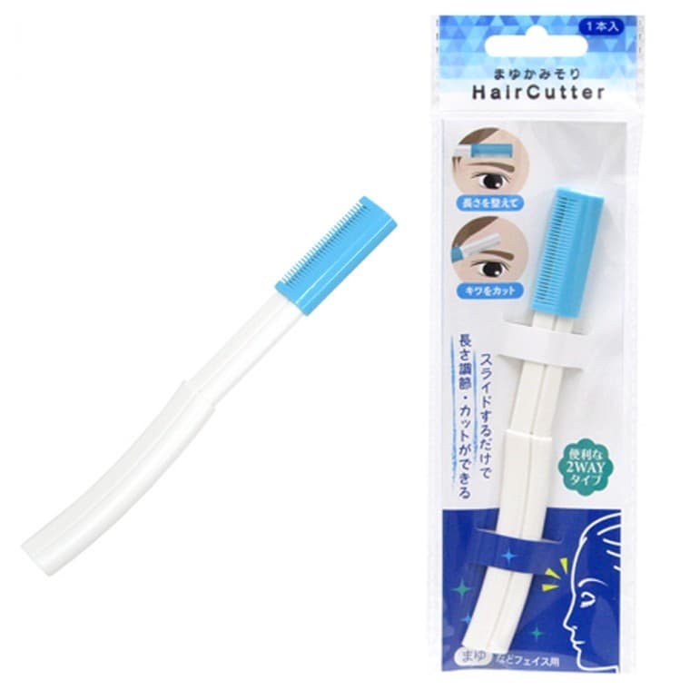 2WAY Sobrancelha Navalha Pente Cabelo Barbeador Aparador Rosto Maquiagem Facial Ferramenta De Limpeza