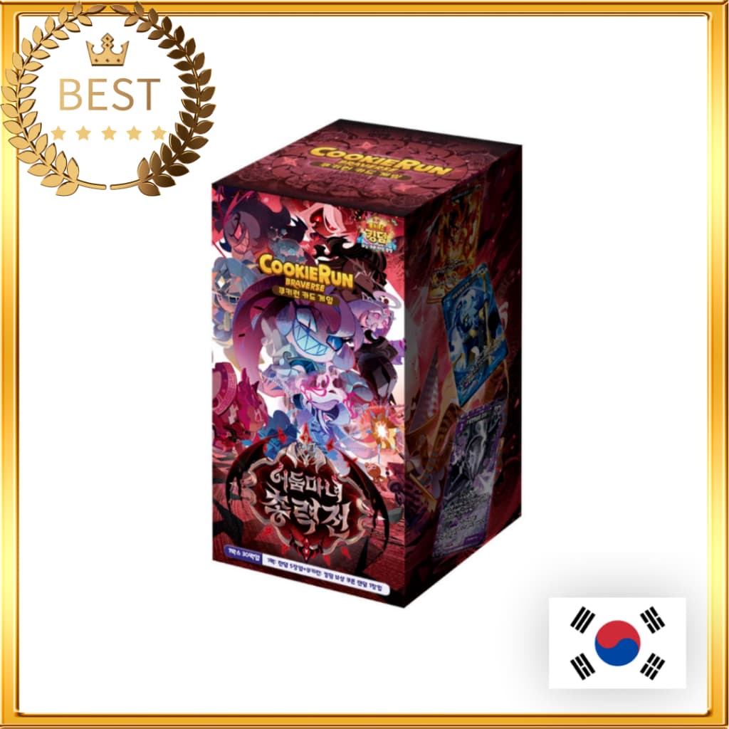 [Cookie Run] Cartão Kingdom Braverse TCG Card Vol11 The Dark Enchantress War 1Box 30Packs Coreano