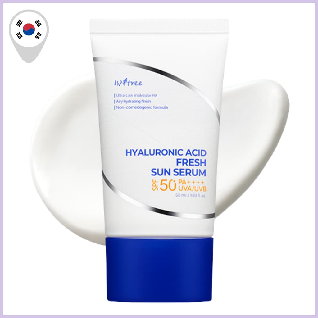 [ISNTREE] Soro Solar Fresco De Ácido Hialurônico Fps50 + PA + 50ml-Protetor Hidratante Leve , Proteção UV Diária Não Gor