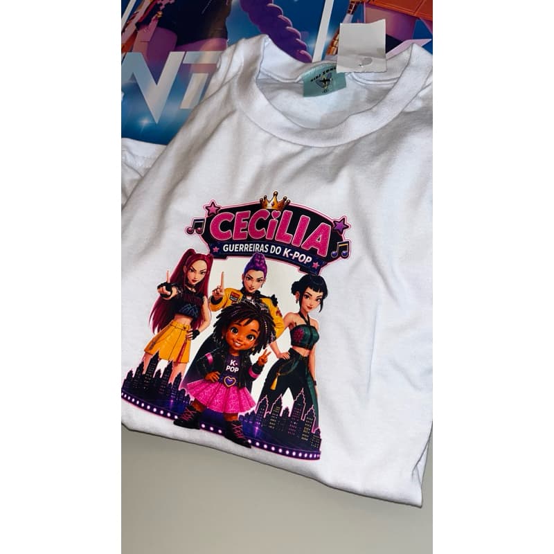 Camiseta Infantil/Adulto Personalizada | Estampa Exclusiva Alta Definição | Sob Encomenda