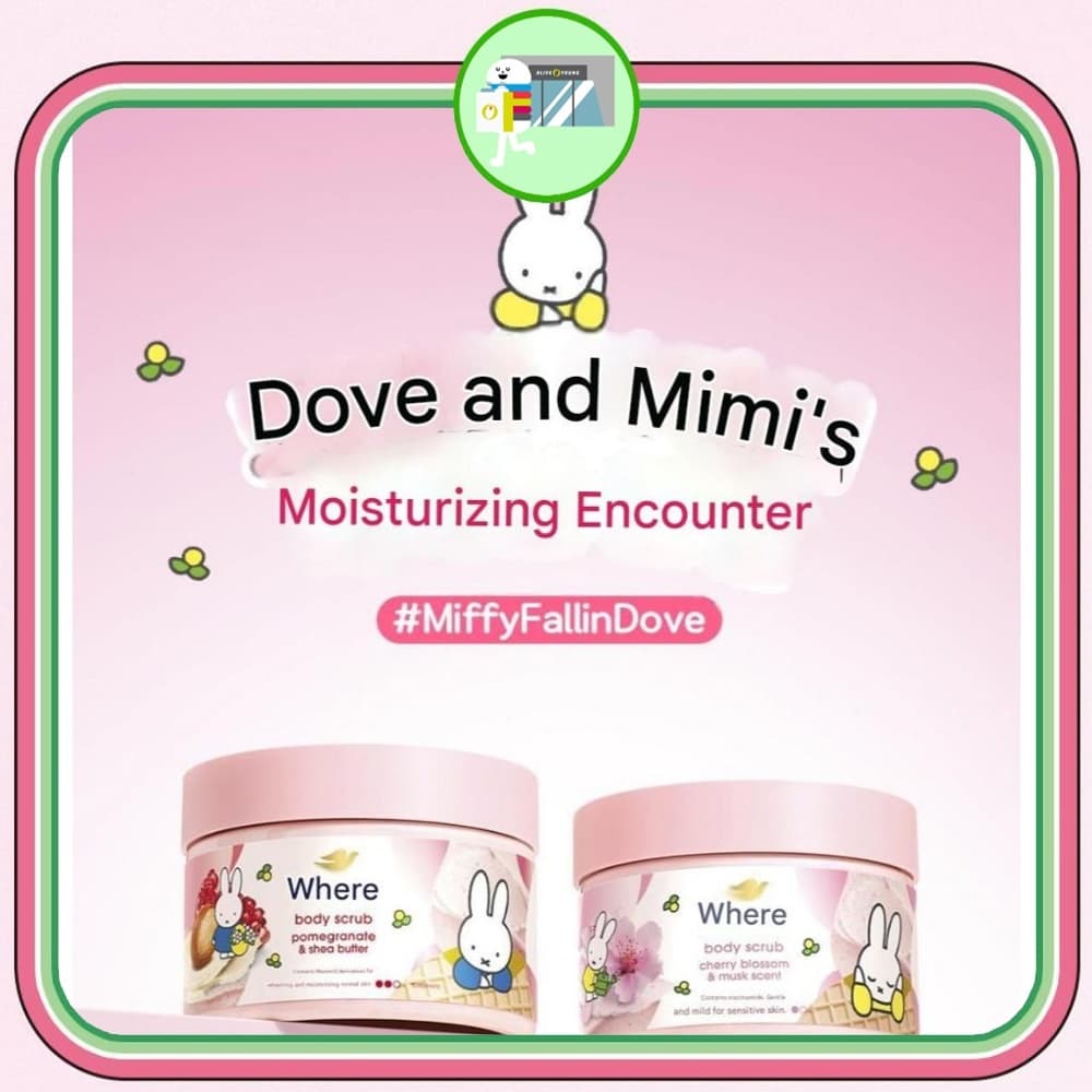 Miffy Editiondove Body Scrub (Sem Espátula) E Sabonete Líquido Espumante Beauty Moisture