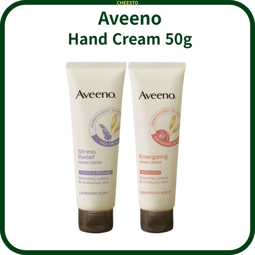 Aveeno Creme Para As Mãos 50g – Loção Hidratante Diária Alívio Do Estresse Lavanda E Toranja Energizante