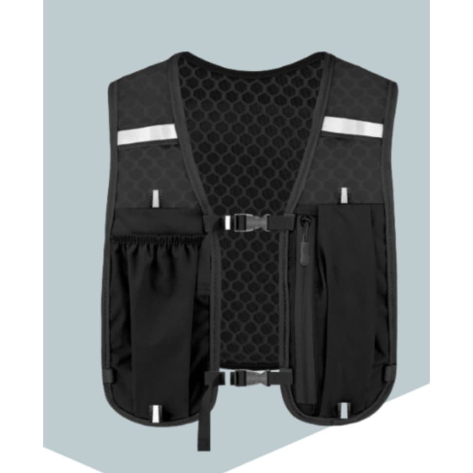 [Artskin] Mochila Ultraleve Para Corrida Em Trilha 1P (Preta) | Colete De Caminhada De Hidratação Premium Bolsa Esportiv