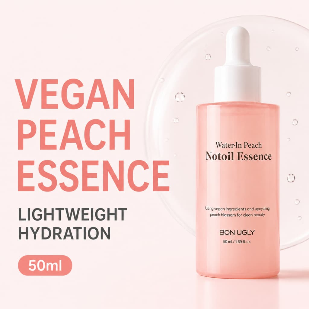 Essência De Óleo De Pêssego WaterIn 50ml Brilho Hidratante Vegano Para Pele Seca E Sensível