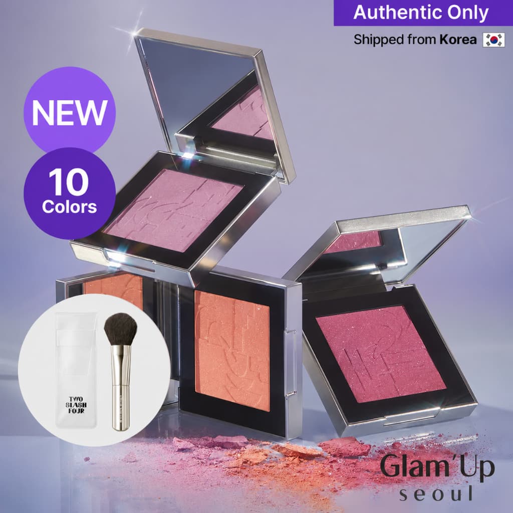 🇰🇷 [Dois Slash Four] Blush Facial 5.5g 12 Cores Para Bochechas Da Risabae