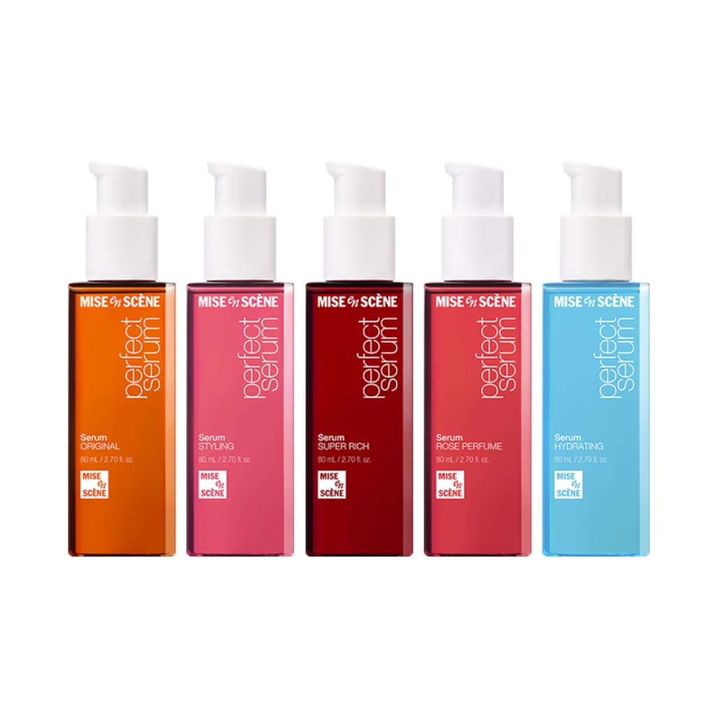 Mise En Scene Perfect Hair Serum-Original/Modelador/Super Rico/Perfume Rosa/Soro Hidratante 80ml